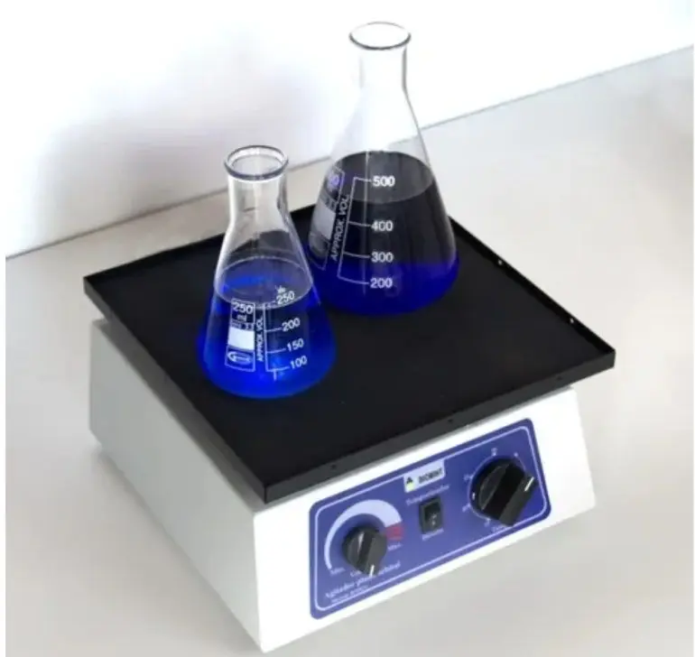 Erlenmeyer con agitador orbital Fuente: mercadolibre.com.ar