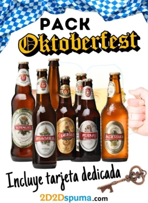 Pack Cervezas Oktoberfest + Abridor Llave + Tarjeta Dedicada