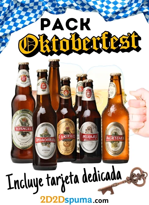 Pack Cervezas Oktoberfest + Abridor Llave + Tarjeta Dedicada