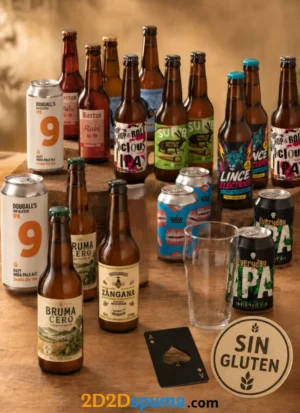 Pack sin gluten Explorador 18 cervezas sin gluten, 2 hidromieles, vaso y abridor