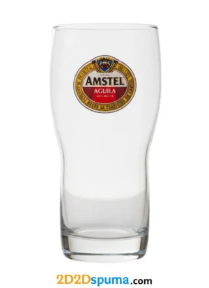 Comprar Vaso cerveza Amstel Águila 100% Malta media pinta nonic 2000s