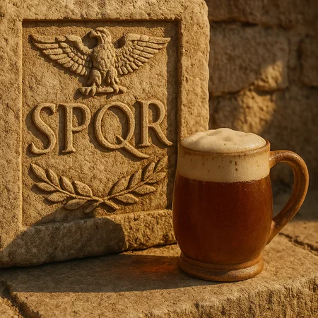 Cerveza y romanos