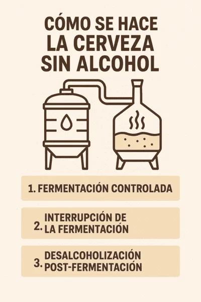 Las tres principales formas de elaborar cerveza sin alcohol