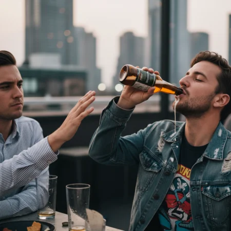 No bebas directamente de la botella