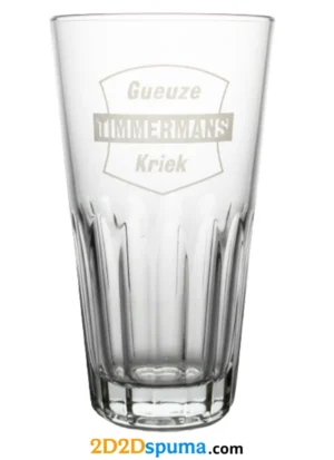 Vaso cerveza Timmermans Gueuze de la serie de hostelería de los años 70–80