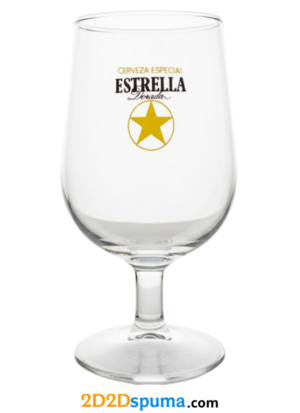 Copa cerveza Estrella Dorada “Cerveza Especial Estrella Dorada” (estrella amarilla) 70's 80's