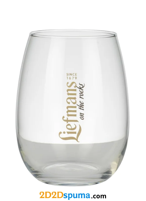Vaso cerveza Liefmans “on the rocks” 2010s–2020s (modelo actual)