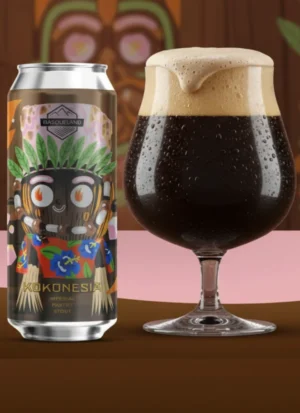 Para fans de pastry stout, Kokonesia 10,4% con coco tostado y malvavisco, ideal para sobremesa, compra en 2D2Dspuma, envĆo a EspaƱa.
