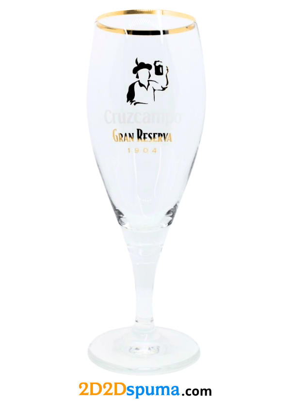 Copa de cerveza Cruzcampo Gran Reserva 1904