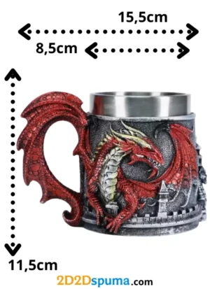 Jarra de cerveza Dragón de Sangre 450ml