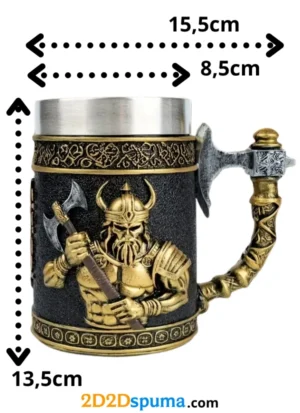 Jarra de cerveza "Hacha del Jarl" - 450ml