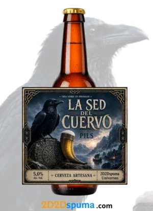 Cerveza Vikinga "La Sed del Cuervo" 33cl