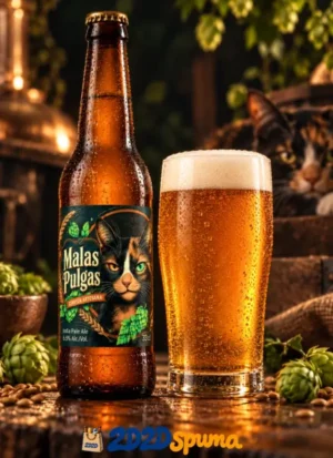 Cerveza 'de gatos' Malas Pulgas 33 cl