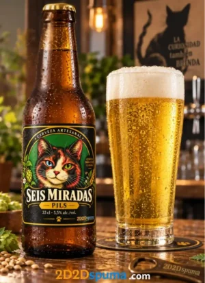 Cerveza 'de gatos' Seis Miradas 33 cl
