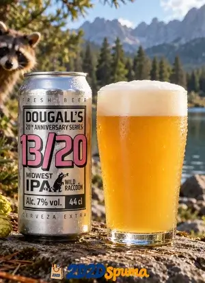 Dougall’s & Wild Raccoon – 13 20 Midwest IPA 44 cl
