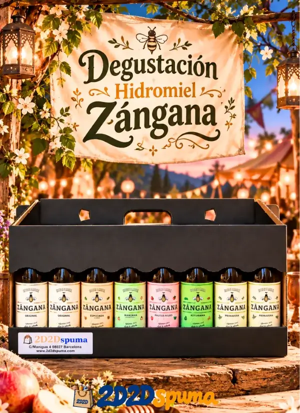 Pack Regalo Degustación Hidromiel Zángana 8 botellas con estuche (1)